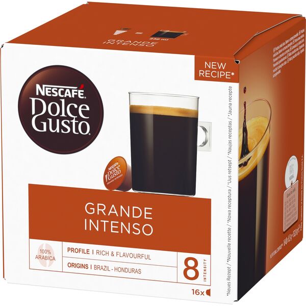 Coffee capsules NESCAFE(r) Dolce Gusto(r) Grande Intenso, 16 pcs.