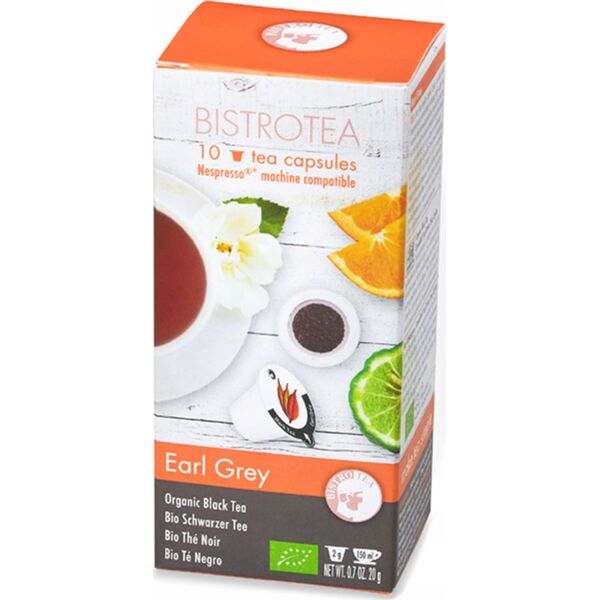 Organic tea capsules for Nespresso(r) machines Bistro Tea Earl Grey, 10 pcs.