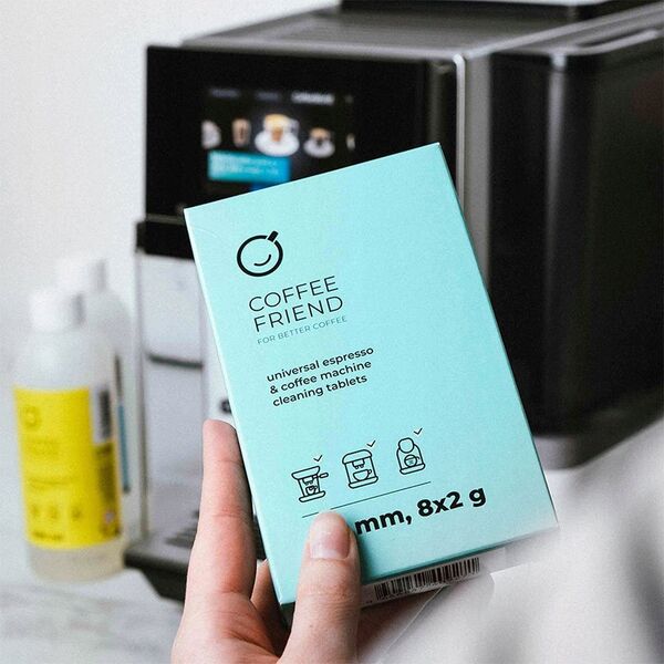 Universal espresso and coffee machine cleaning tablets Coffee Friend, 8 pcs.