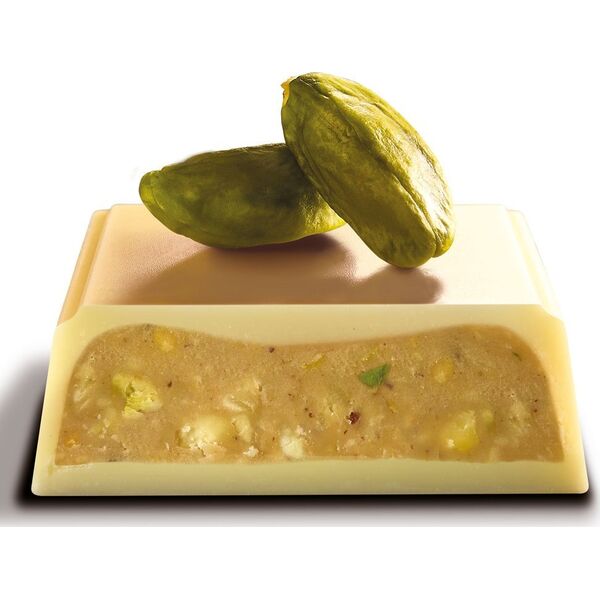Chocolate bar Galler White Pistachios, 65 g