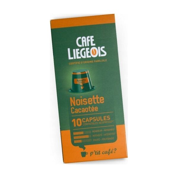 Coffee capsules compatible with Nespresso(r) Charles Liegeois Noisette, 10 pcs.