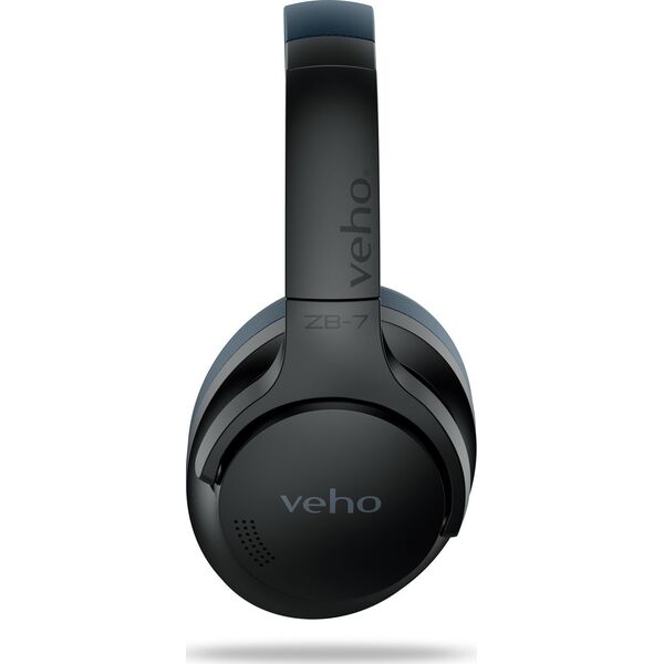 Veho ZB-7 Zestaw słuchawkowy Przewodowy i Bezprzewodowy Opaska na głowę Połączenia/muzyka USB Type-C Bluetooth Czarny