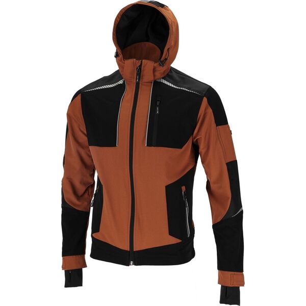 BLUZA STRETCH BRĄZOWO-CZARNA, "3XL", CE, LAHTI