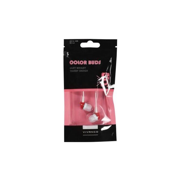 Vivanco earphones SR3, red (34886)