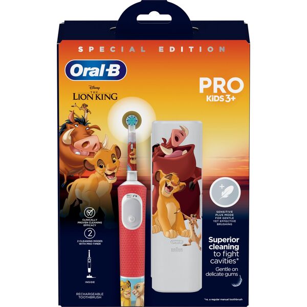 Oral-B D103.413.2KX Vitality PRO Kids 3+ Lion KIng  + TC Too