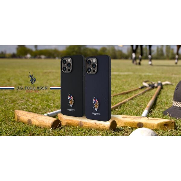 US Polo USHCP15XPEMV iPhone 15 Pro Max    6,7" granatowy/navy Embroidered DH Color