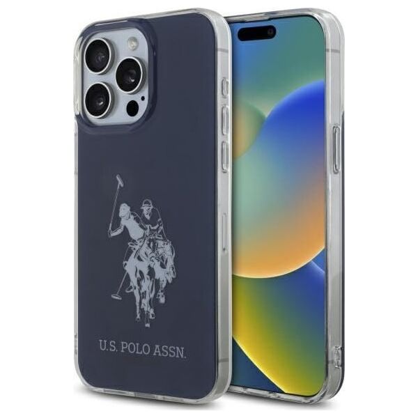 US Polo USHCP15XTPUHRBV iPhone 15 Pro     Max 6,7" niebieski/blue Shiny Big Logo