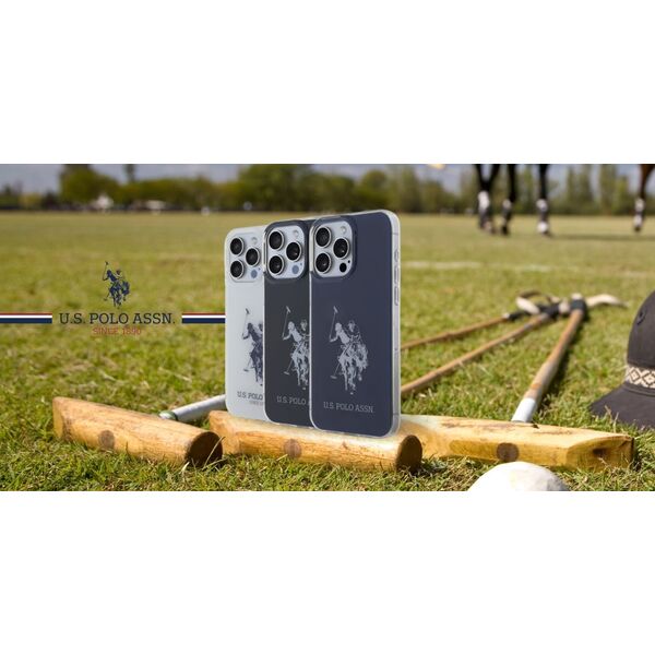US Polo USHCP15XTPUHRBK iPhone 15 Pro     Max 6,7" czarny/black Shiny Big Logo