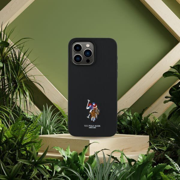 US Polo USHCP15XPEMK iPhone 15 Pro Max    6,7" czarny/black Embroidered DH Color
