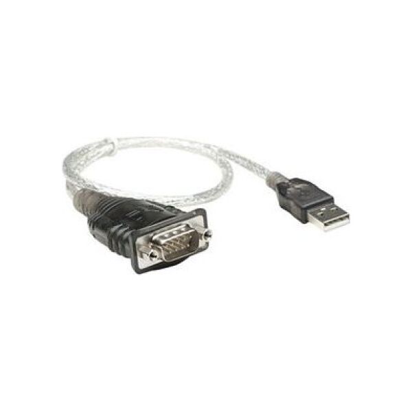 Kabel USB Manhattan USB-A - 0.45 m Przezroczysty (205146)