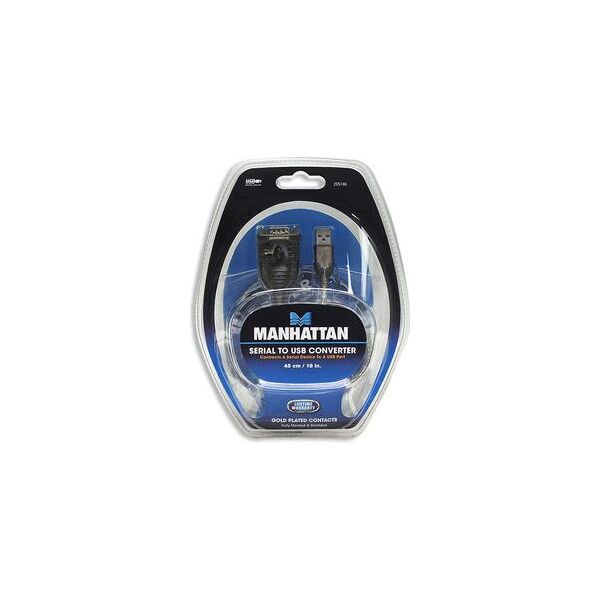 Kabel USB Manhattan USB-A - 0.45 m Przezroczysty (205146)