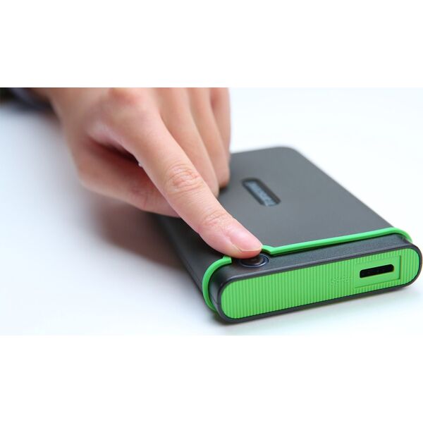 Dysk zewnętrzny HDD Transcend StoreJet 25M3S 1TB Szary (TS1TSJ25M3S)