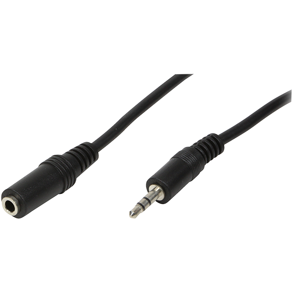 Kabel LogiLink Jack 3.5mm - Jack 3.5mm 5m czarny (CA1055)