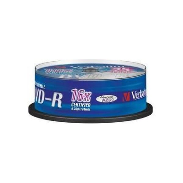 Verbatim DVD-R 4.7 GB 16x 25 sztuk (43538)
