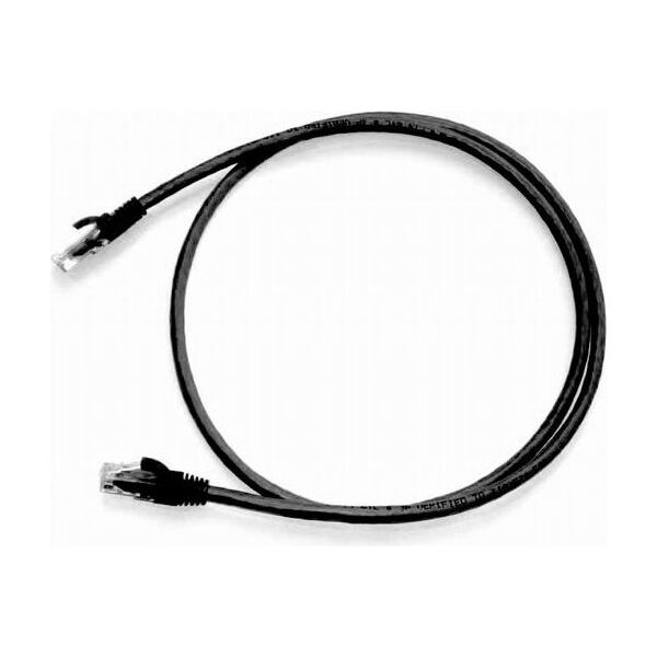 NetRack patchcord RJ45, osłonka zalewana, kat. 6 UTP, 0.5m czarny (BZPAT0P56K)