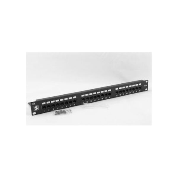 NetRack Patch panel 19'' 24-porty Kat. 5e UTP Czarny (104-01)