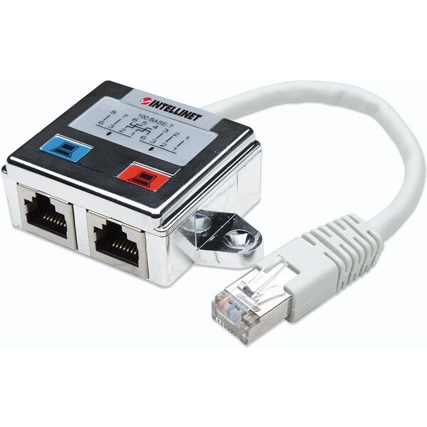 Intellinet Network Solutions adapter sieciowy rozdzielacz RJ45x2 STP (504195)