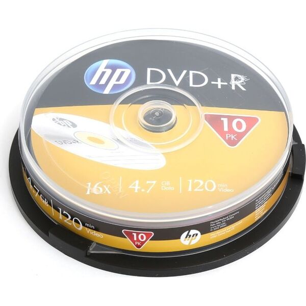 HP DVD+R 4.7 GB 16x 10 sztuk (hDRE00027)
