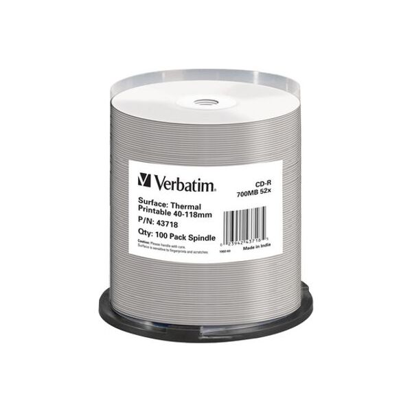 Verbatim CD-R 700 MB 52x 100 sztuk (43718)