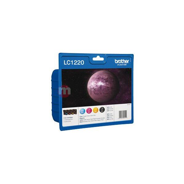 Tusz Brother zestaw tuszy oryginalnych LC-1220VALBP (cyan, magenta, yellow, black)