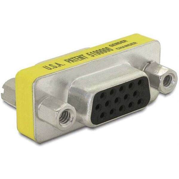 Adapter AV Delock D-Sub (VGA) - D-Sub (VGA) żółty (65001)