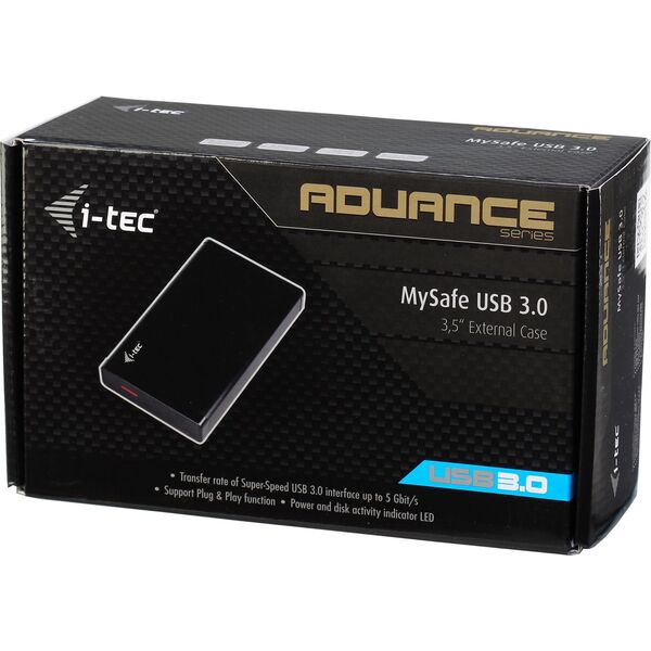 Kieszeń I-TEC 3.5" SATA - USB 3.0 MYSAFE Advanced (MYSAFE35U401)