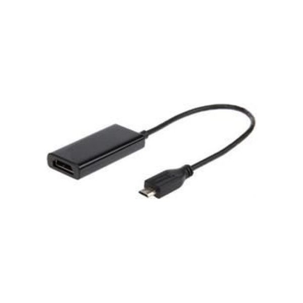 Adapter USB Gembird microUSB - HDMI + microUSB Czarny  (AMHL002)