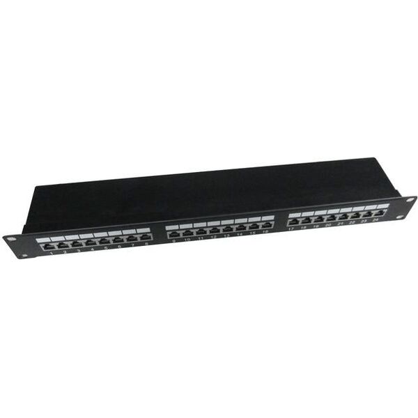 Gembird Patch panel 19" 1U 24x RJ-45 kat.5E (NPP-C524-002)