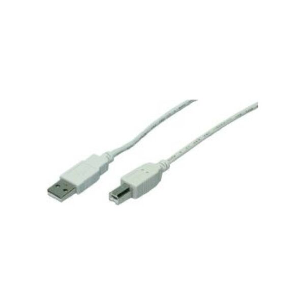 Kabel USB LogiLink USB-A - USB-B 5 m Biały (CU0009)