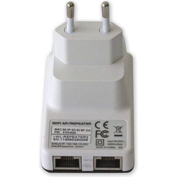 Access Point Techly 300N Wall Repeater2 (I-WL-REPEATER2)