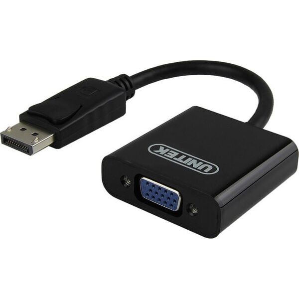 Adapter AV Unitek DisplayPort - D-Sub (VGA) czarny (Y5118E)
