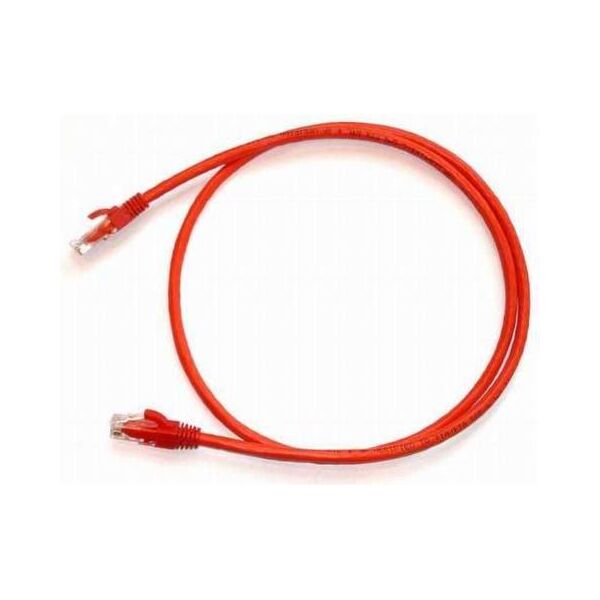 NetRack patchcord RJ45 osłonka zalewana kat. 6 UTP 0.5m Czerwony (BZPAT0P56R)