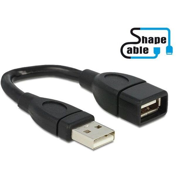 Adapter USB Delock Czarny  (83497)