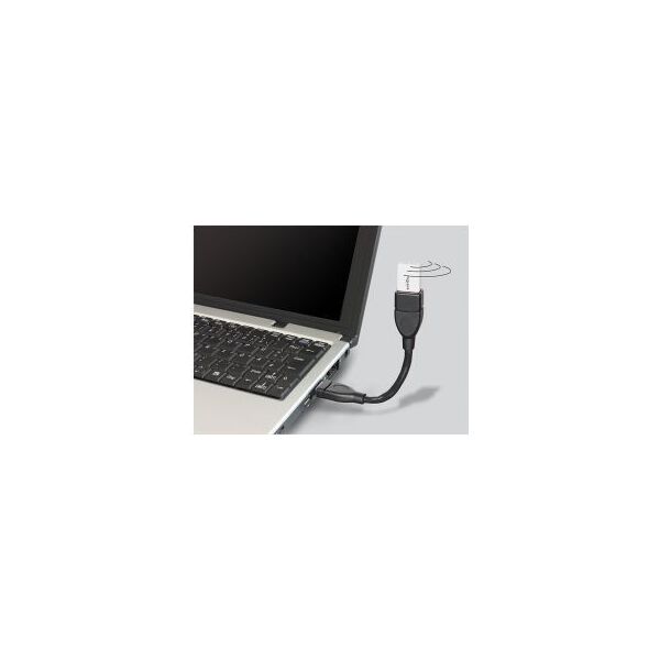 Adapter USB Delock Czarny  (83497)