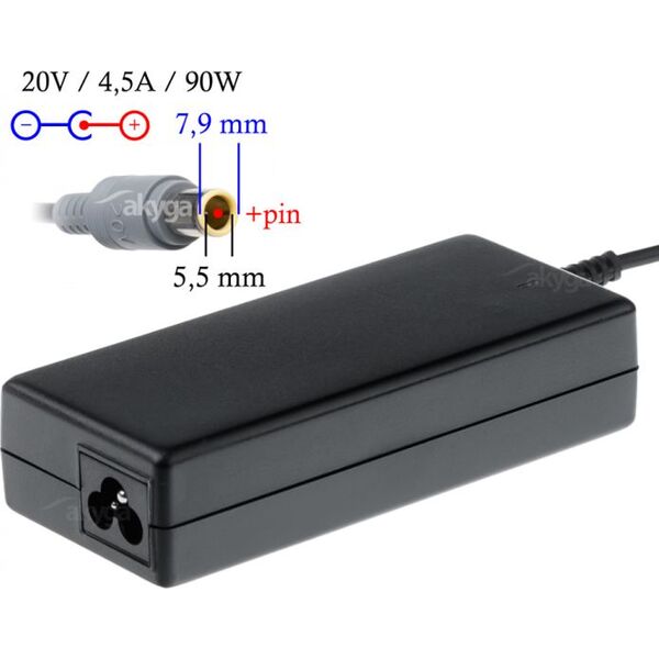 Zasilacz do laptopa Akyga 90 W, 5.5 mm, 4.5 A, 20 V (AK-ND-18)