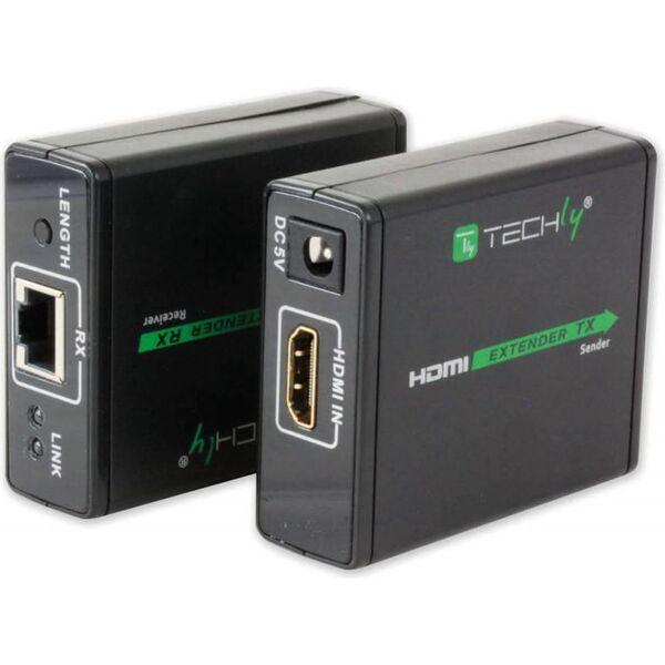 System przekazu sygnału AV Techly Extender HDMI po skrętce kat 5e/6a/7 (309739)