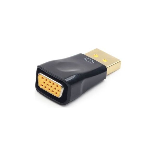 Adapter AV Gembird DisplayPort - D-Sub (VGA) czarny (A-DPM-VGAF-01)