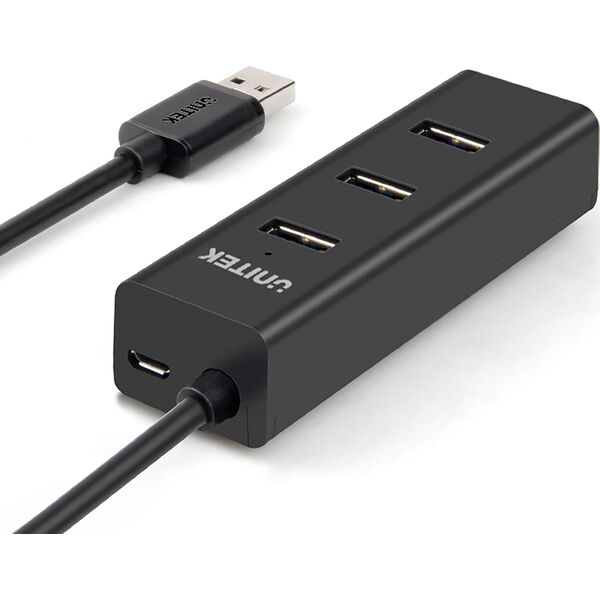 HUB USB Unitek 1x microUSB  + 4x USB-A 3.0 (Y-3089)