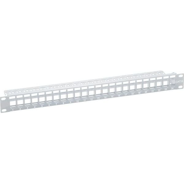 LogiLink Patch panel 19" 1U 24x slot keystone nieekranowany Szary (NK4044)