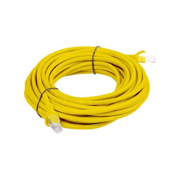 Lanberg RJ-45/RJ-45 kat.5e Żółty 15m (PCU5-10CC-1500-Y)