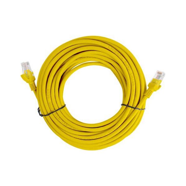 Lanberg RJ-45/RJ-45 kat.5e Żółty 15m (PCU5-10CC-1500-Y)