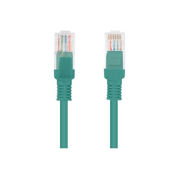 Lanberg RJ-45/RJ-45 kat.5e Zielony 2m (PCU5-10CC-0200-G)