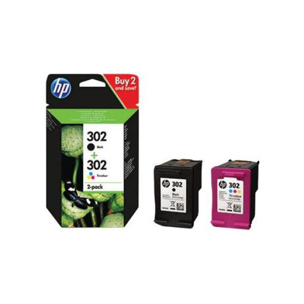 Tusz HP Toner Ink/302 Cart Combo 2-Pack (X4D37AE)