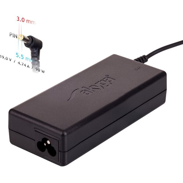 Zasilacz do laptopa Akyga 90 W, 3 mm, 4.7 A, 19 V (AK-ND-27)