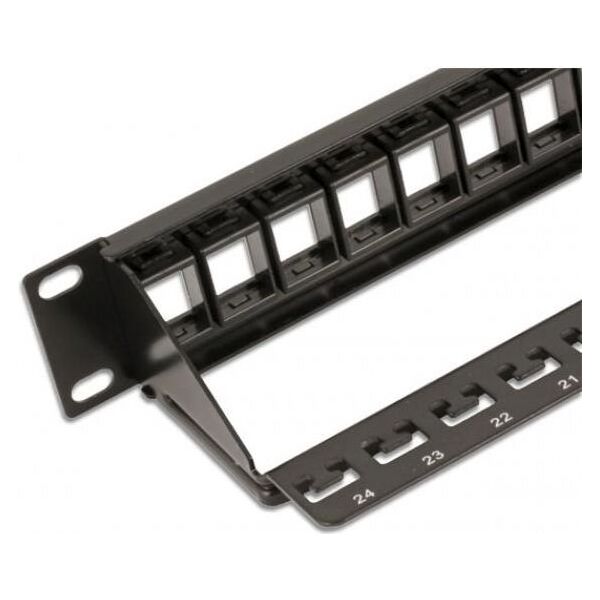 Intellinet Network Solutions Patch panel 19" 1U 24x slot keystone (720328)