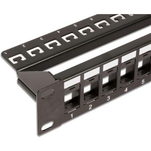Intellinet Network Solutions Patch panel 19" 1U 24x slot keystone (720328)