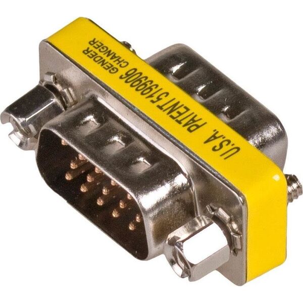 Adapter AV Akyga D-Sub (VGA) - D-Sub (VGA) żółty (AK-AD-19)
