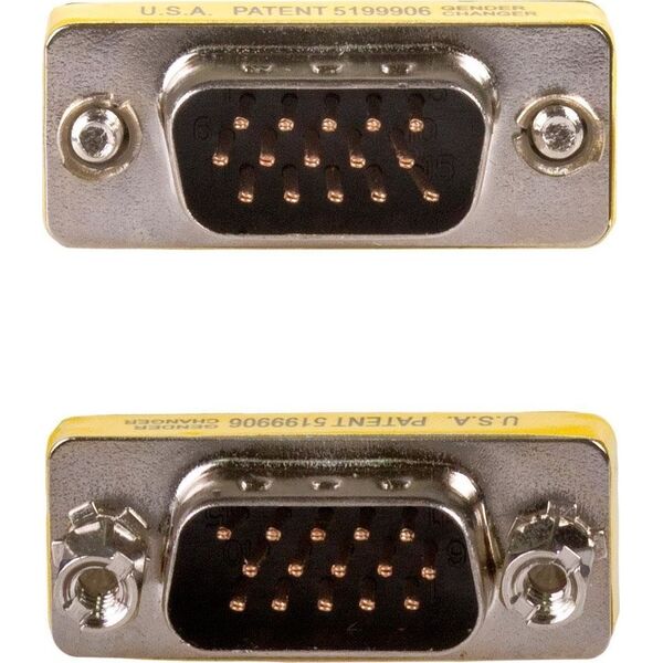 Adapter AV Akyga D-Sub (VGA) - D-Sub (VGA) żółty (AK-AD-19)