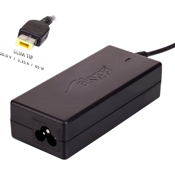 Zasilacz do laptopa Akyga 65 W, Slim Tip, 3.2 A, 20 V (AK-ND-24)