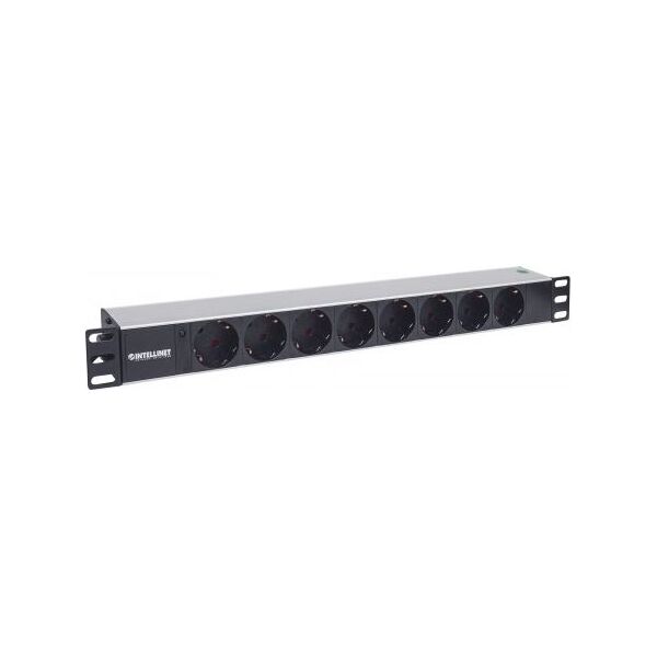 Intellinet Network Solutions Listwa zasilająca 19" 1U 8x Schuko 1.6m (714037)